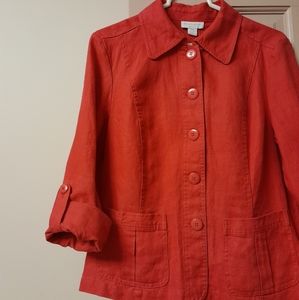 Charter Club  women's summer 100% linen cardigan petite M